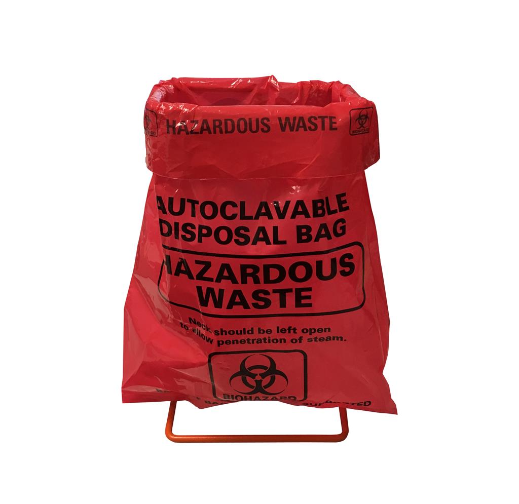 Benchtop Disposal Kit (metal stand + 400 biohazard 61241192_Rack-Full-1.jpg